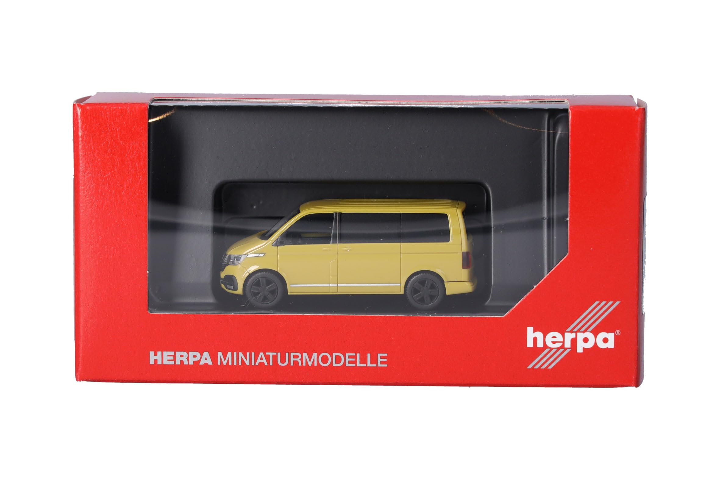 herpa-cars-trucks-vw-t6-1-caravelle-modellauto-1-87-grape-yellow image 5