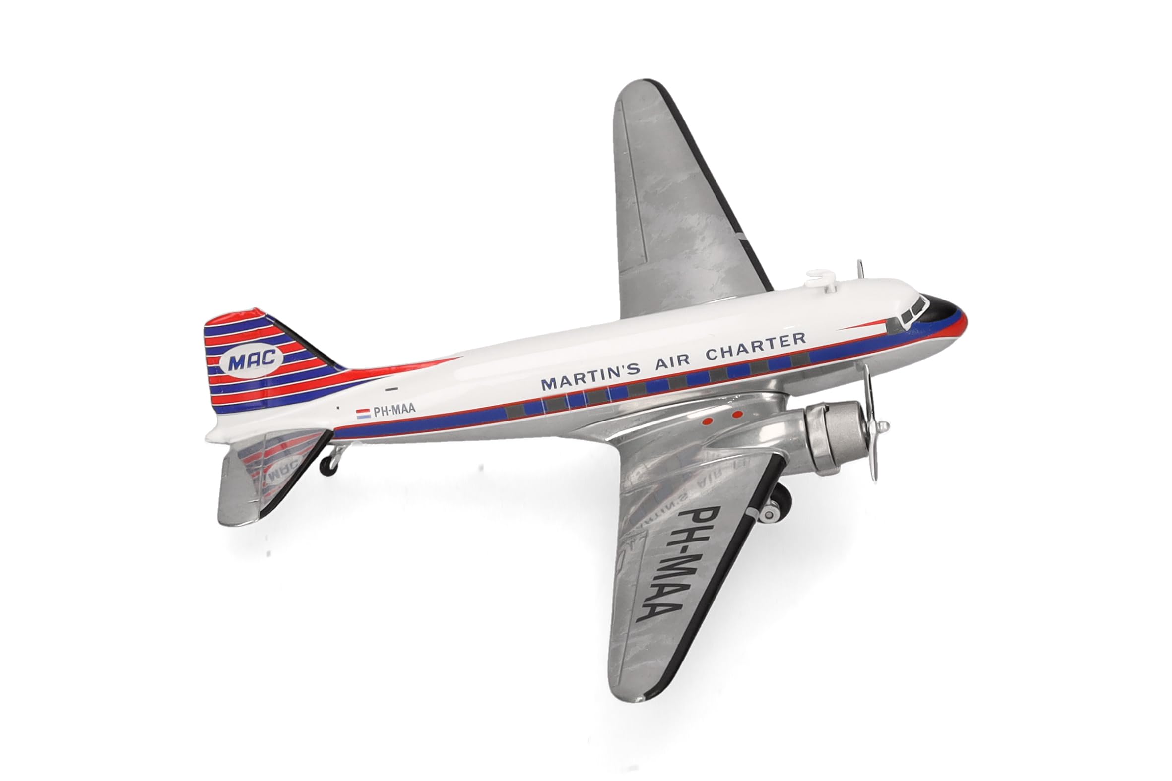 herpa-wings-douglas-dc-3-martin-s-air-modellflugzeug-1-200-metall image 1