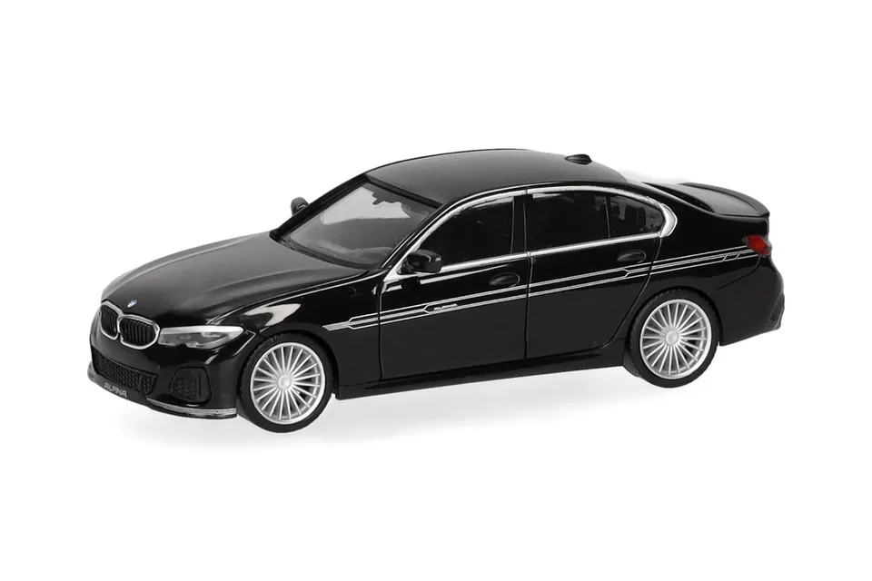 herpa-bmw-alpina-b3-limousine-modellauto-1-87-schwarz image 1