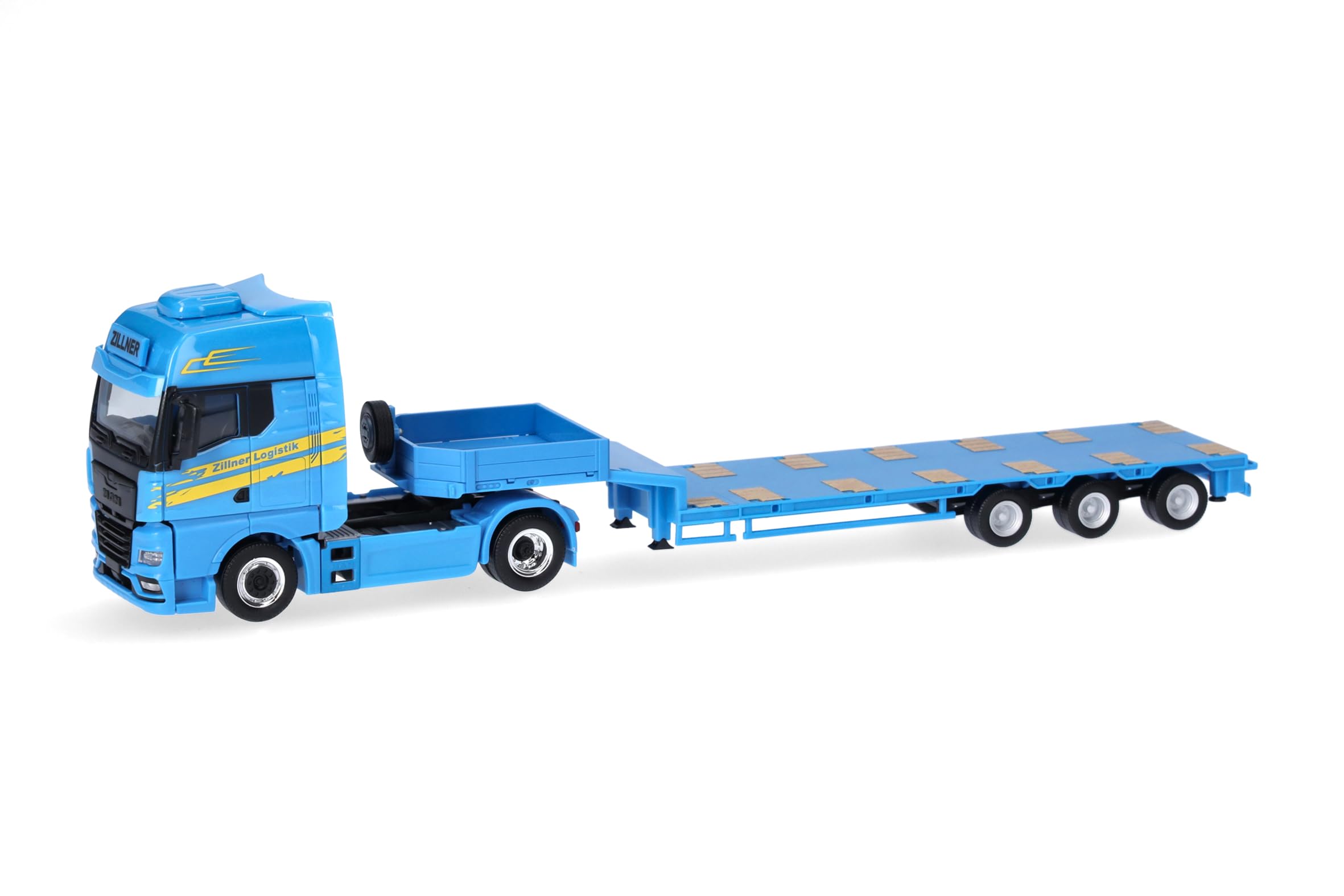 herpa-man-tgx-gx-semitieflader-sattelzug-zillner-lkw-1-87-h0 image 1