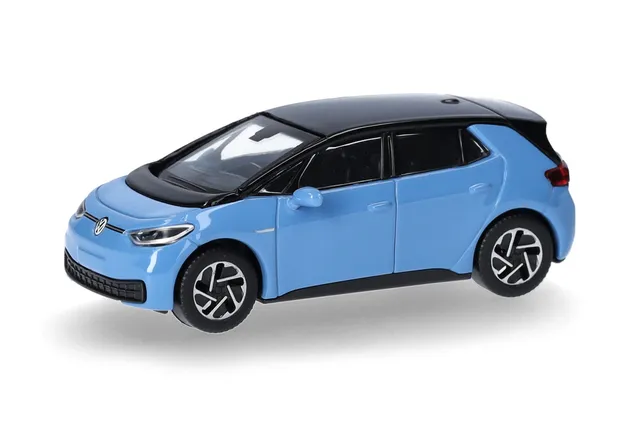 herpa-vw-id-3-ocean-blue-modellauto-1-87-kunststoff image 1