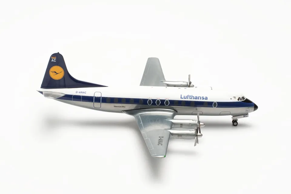 herpa-wings-vickers-viscount-800-lufthansa-flugzeugmodell-1-200 image 1