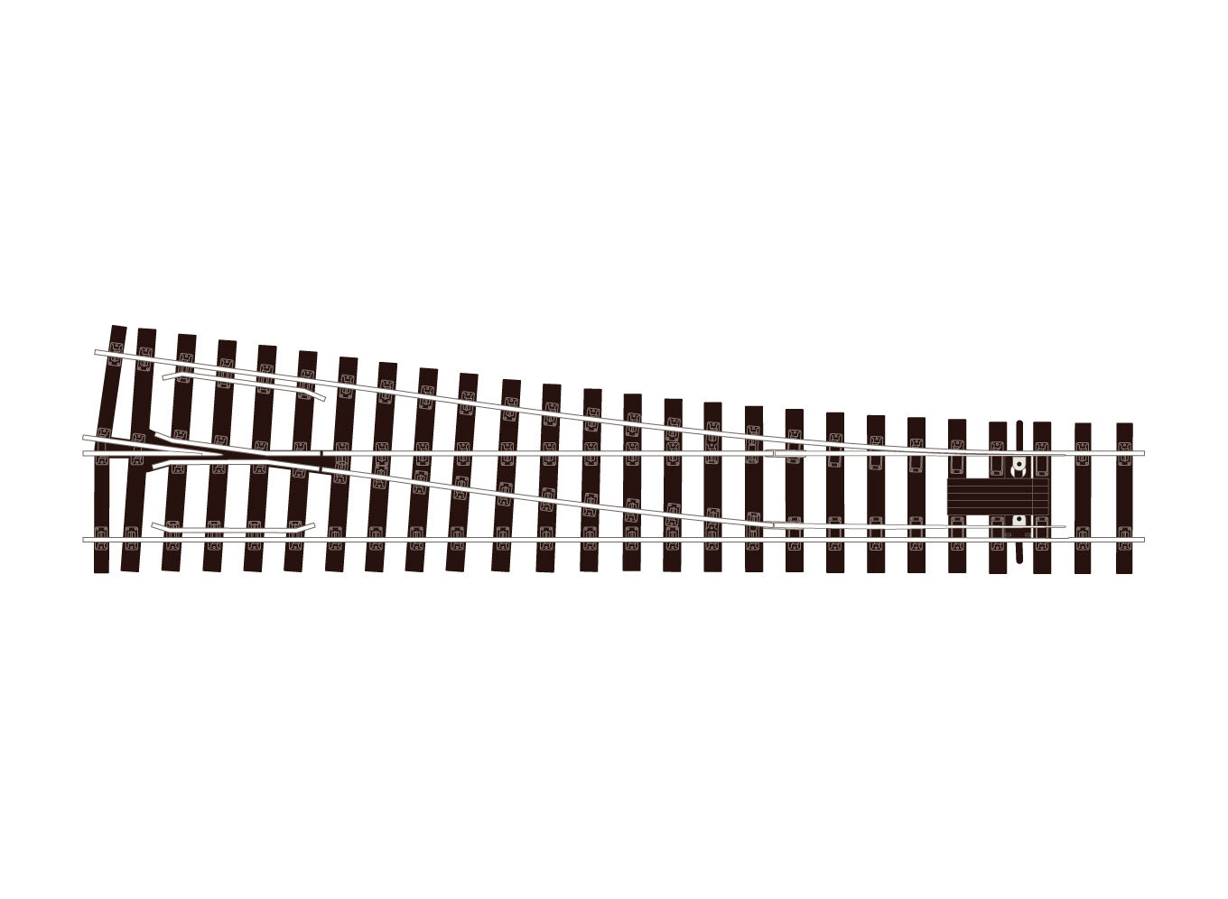 peco-sle791bh-streamline-spur-0-weiche-rechts-elektrisch image 1