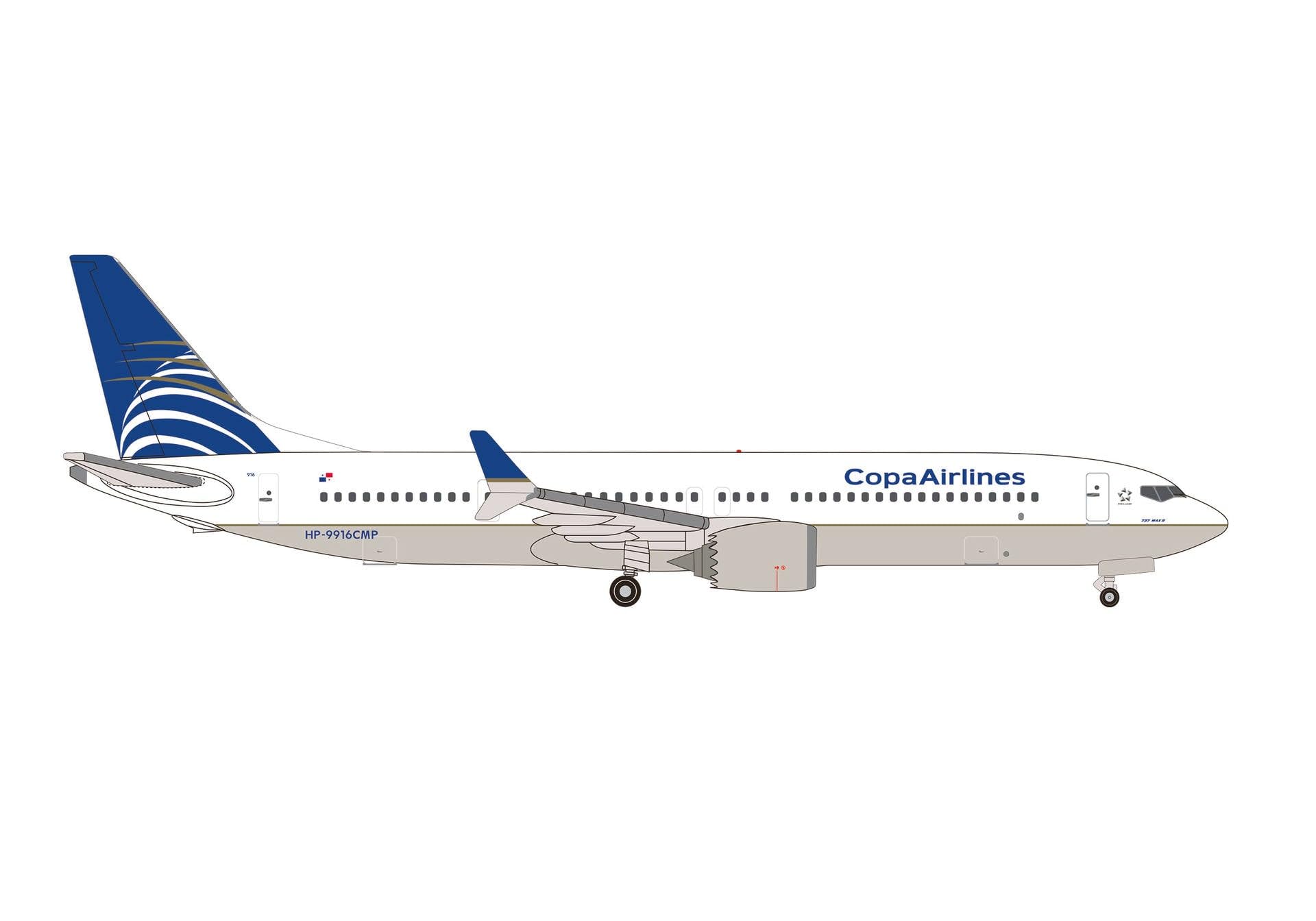 herpa-wings-copa-boeing-737-max-9-1-500-metall-hp-9916cmp image 1