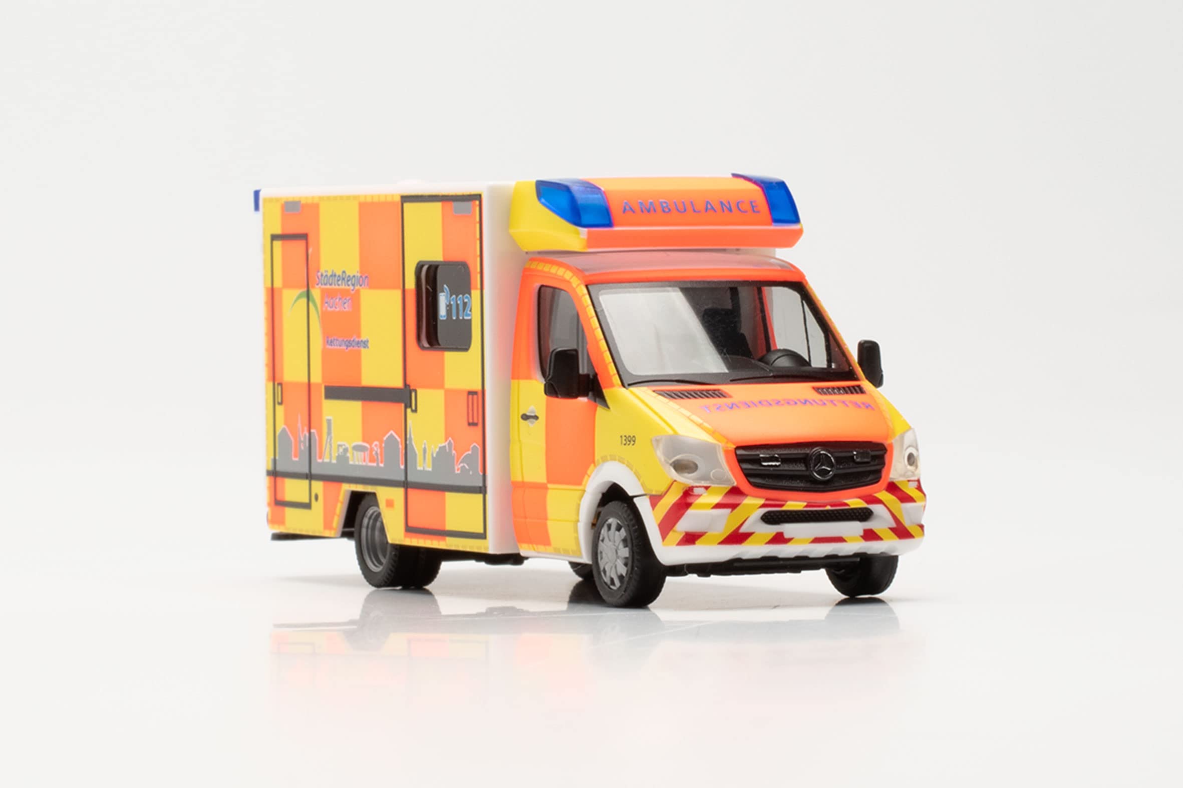 herpa-mercedes-sprinter-fahrtec-rtw-modellauto-1-87-aachen image 4