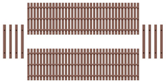 peco-ratio-437-holzzaun-h0-oo-8x-75-mm-pfosten image 1
