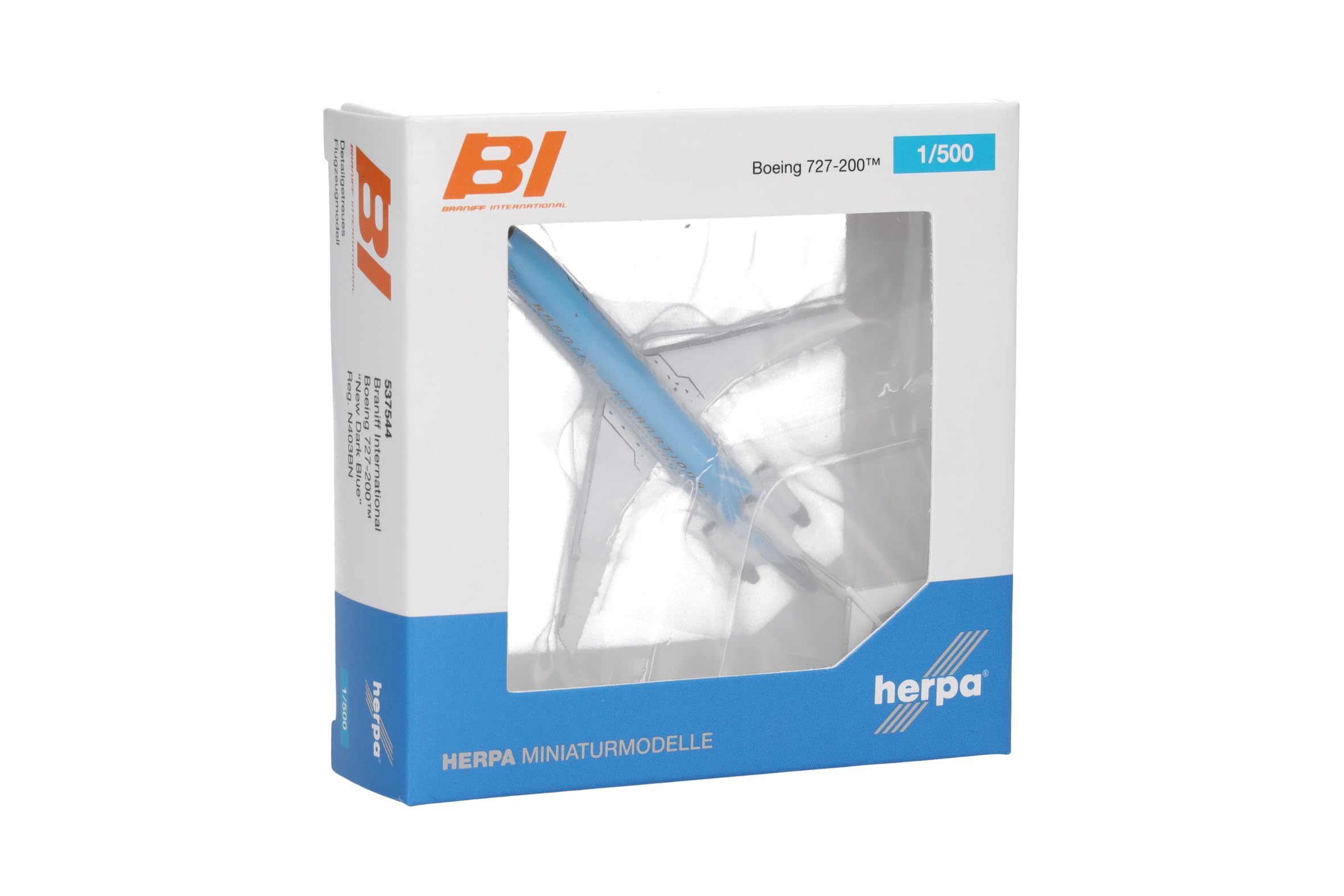 herpa-wings-boeing-727-200-modellflugzeug-braniff-1-500-metall image 5