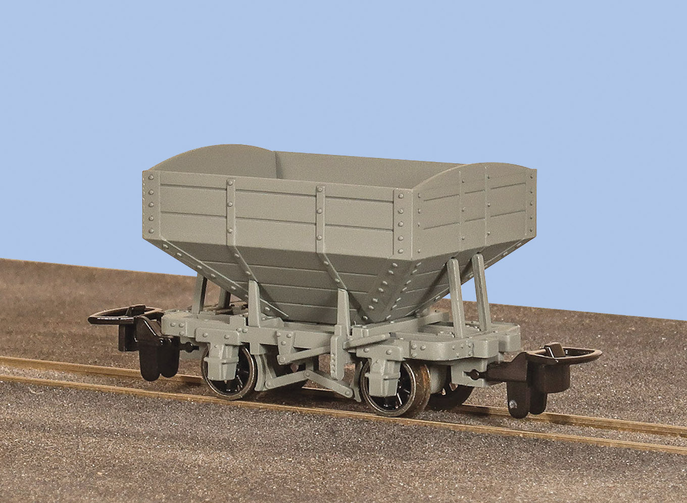 peco-gr340ug-snailbeach-hopperwagen-oo-9-grau-unbeschriftet image 1