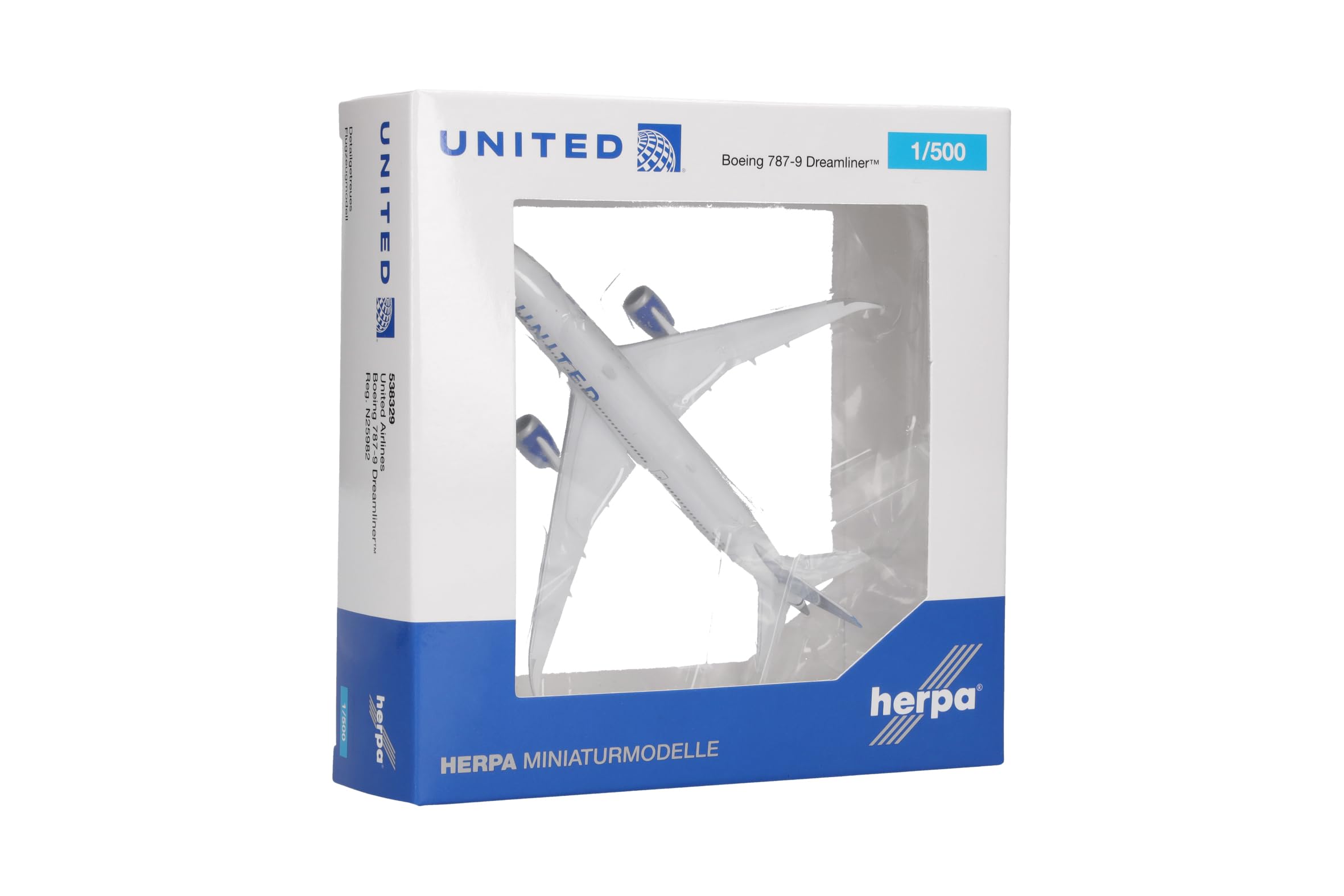herpa-wings-united-boeing-787-9-modellflugzeug-1-500-n25982-metall image 5