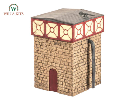 wills-ss34-wasserturm-mit-steinsockel-oo-ho-bausatz image 1