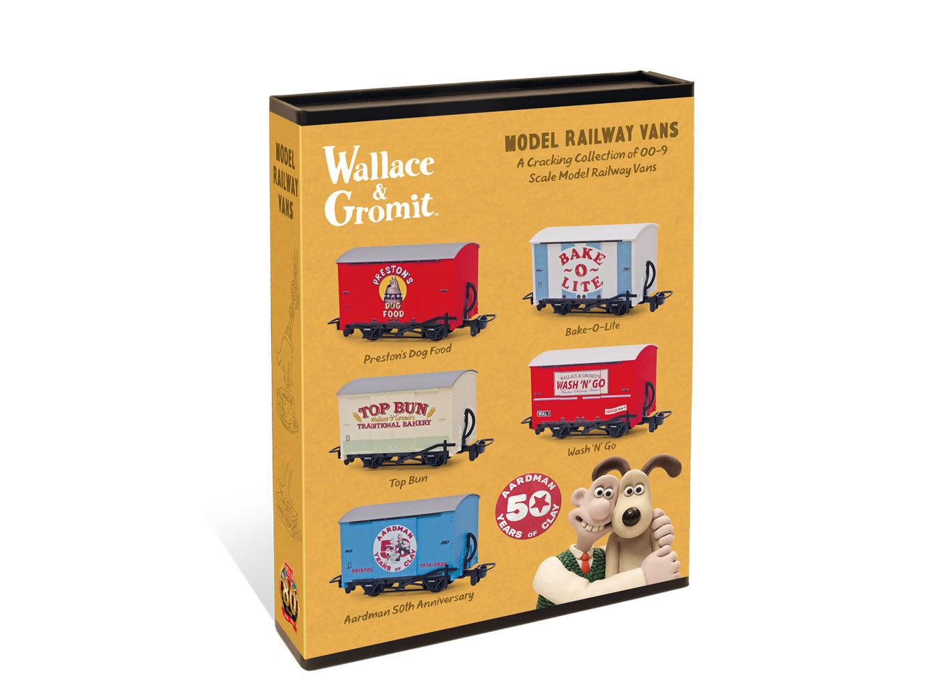peco-graa050-wallace-gromit-box-van-set-oo-9-5-wagen-sammler image 1
