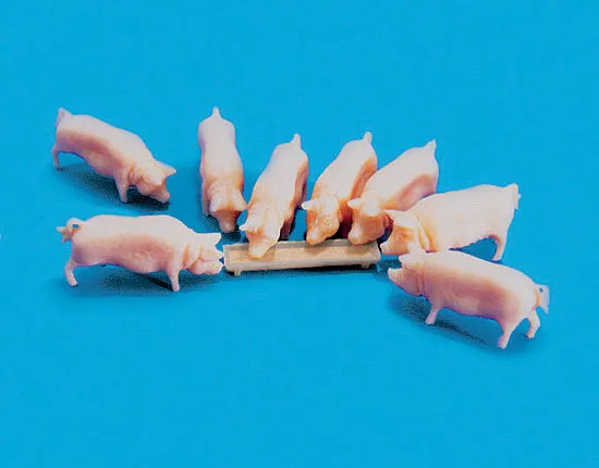 peco-modelscene-5108-oo-ho-schweine-mit-trog-7-st-ck image 1