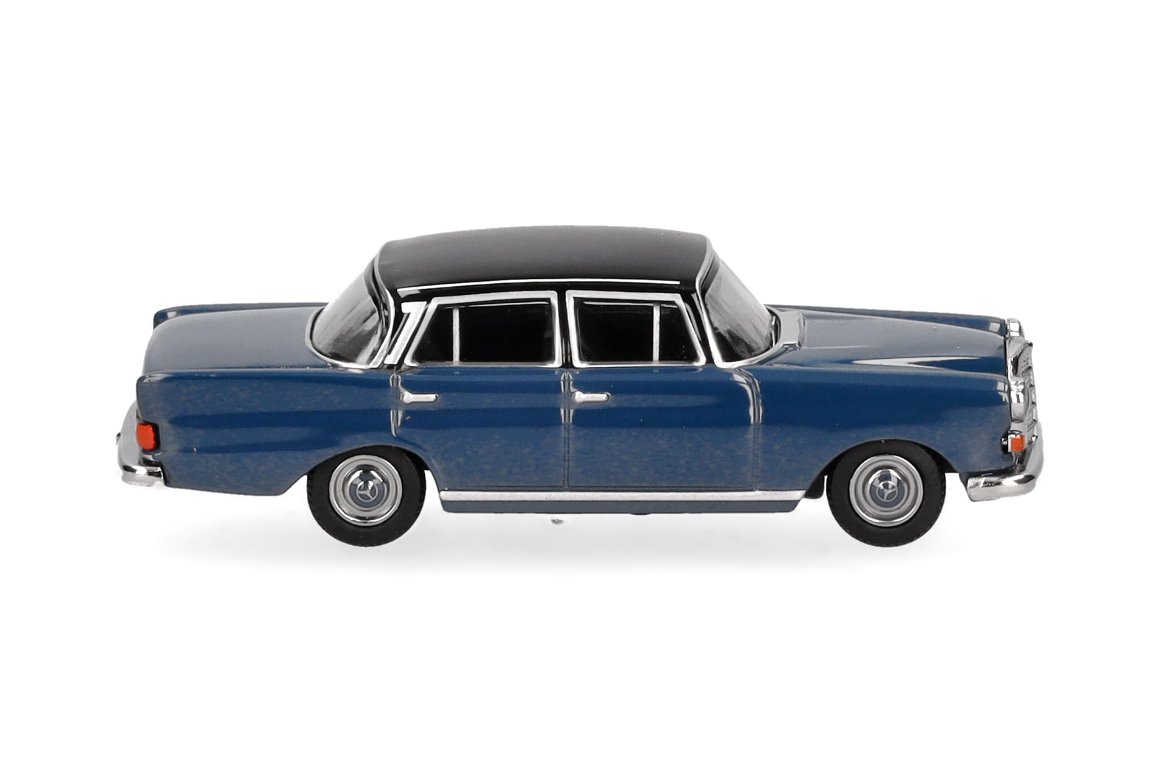 herpa-mercedes-benz-200-heckflosse-modellauto-blau-schwarz-1-87 image 3
