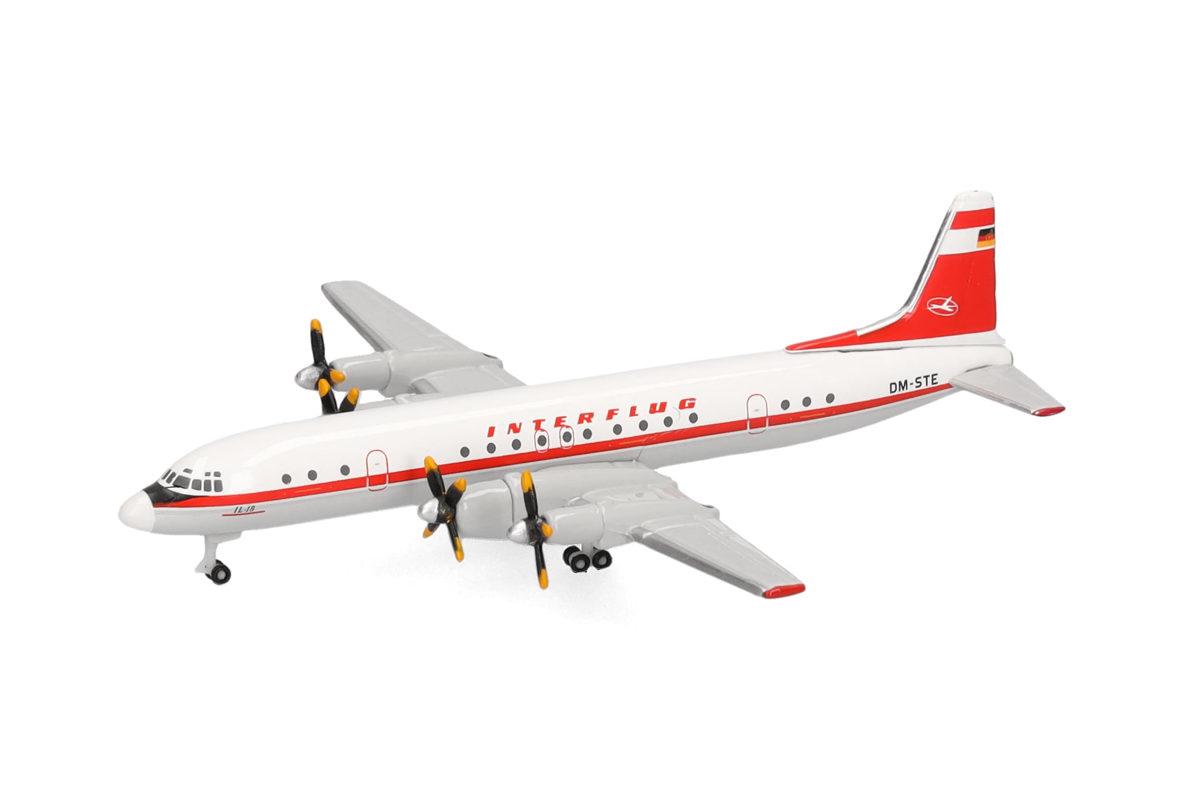 herpa-wings-interflug-ilyushin-il-18-modellflugzeug-1-500-metall image 4