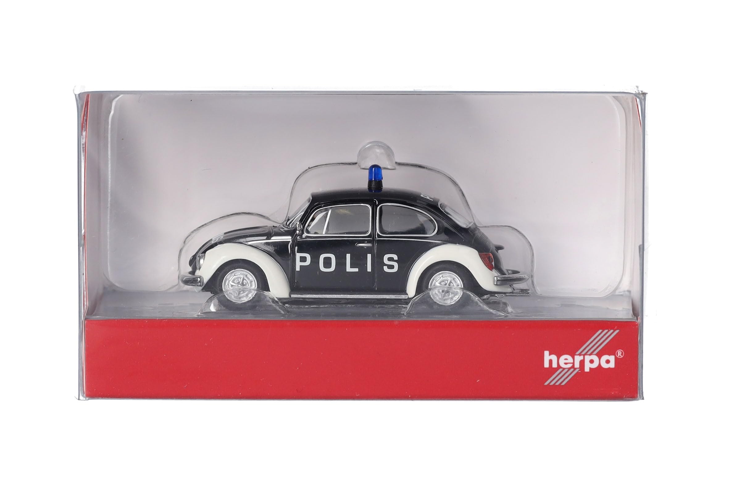 herpa-vw-k-fer-1303-polis-modellauto-1-87-blau-wei image 5