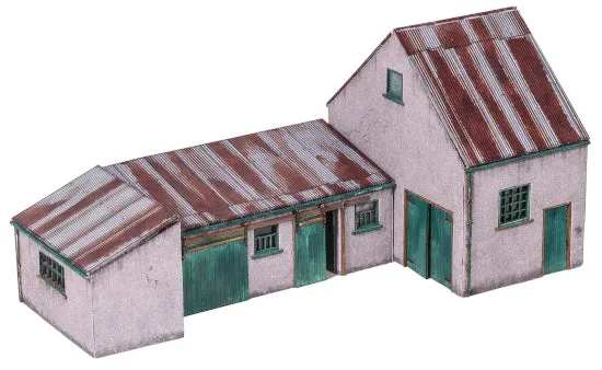 scale-model-scenery-kx094-stoney-s-workshops-oo-werkstatt-bausatz image 1
