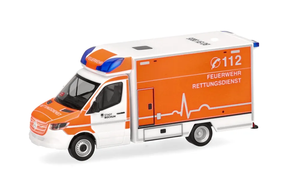 herpa-mercedes-sprinter-rtw-modell-1-87-feuerwehr-bochum image 1