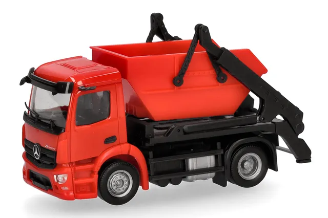 herpa-minikit-mercedes-actros-absetzkipper-lkw-modell-rot image 1