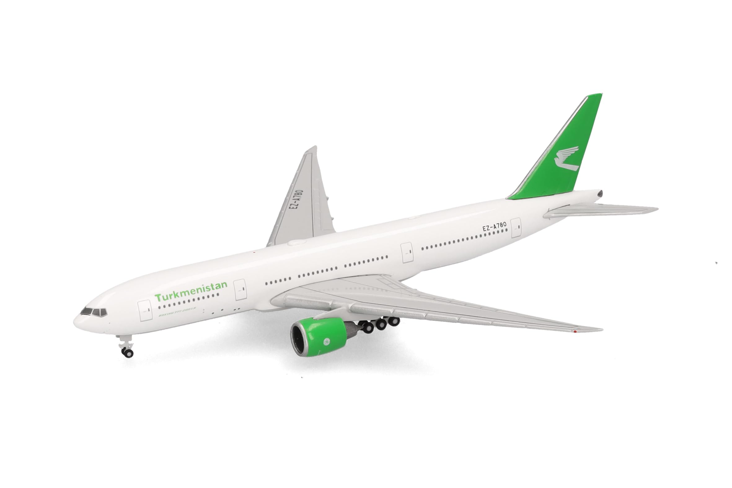 herpa-wings-turkmenistan-b777-200lr-flugzeugmodell-1-500-metall image 4