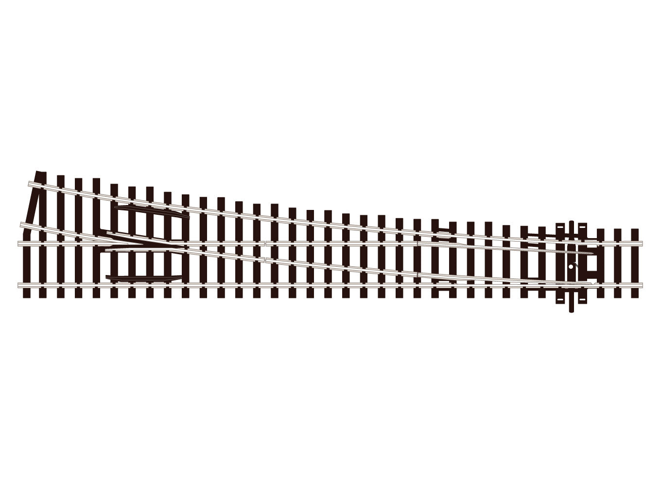 peco-sl88-streamline-weiche-rechts-oo-h0-code-100-gro image 1