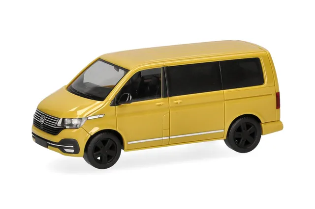 herpa-cars-trucks-vw-t6-1-caravelle-modellauto-1-87-grape-yellow image 1