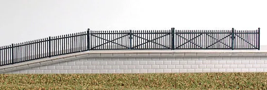 ratio-246-zaun-gwr-spear-fencing-n-schwarz-mit-toren image 1