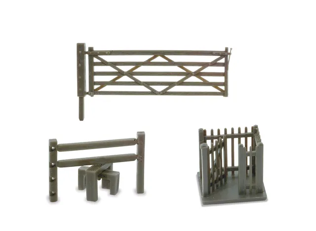 peco-nb-46-weidetore-bausatz-spur-n-7-teilig-holz image 1