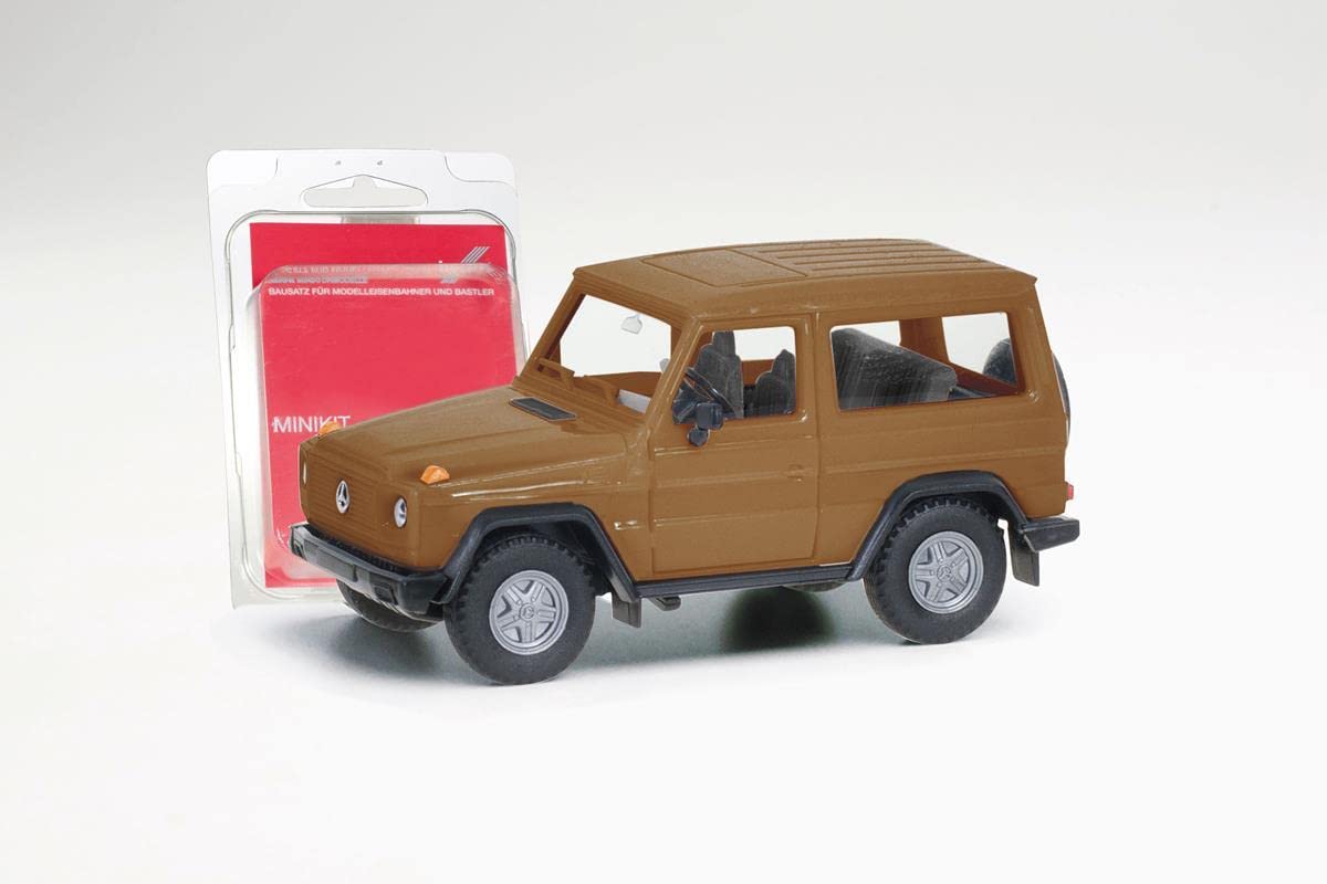 herpa-minikit-mercedes-g-modell-modellauto-1-87-braunbeige image 1
