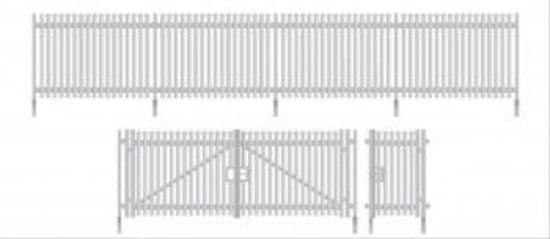 ratio-280-palisadenzaun-mit-toren-bausatz-spur-n-672mm image 1