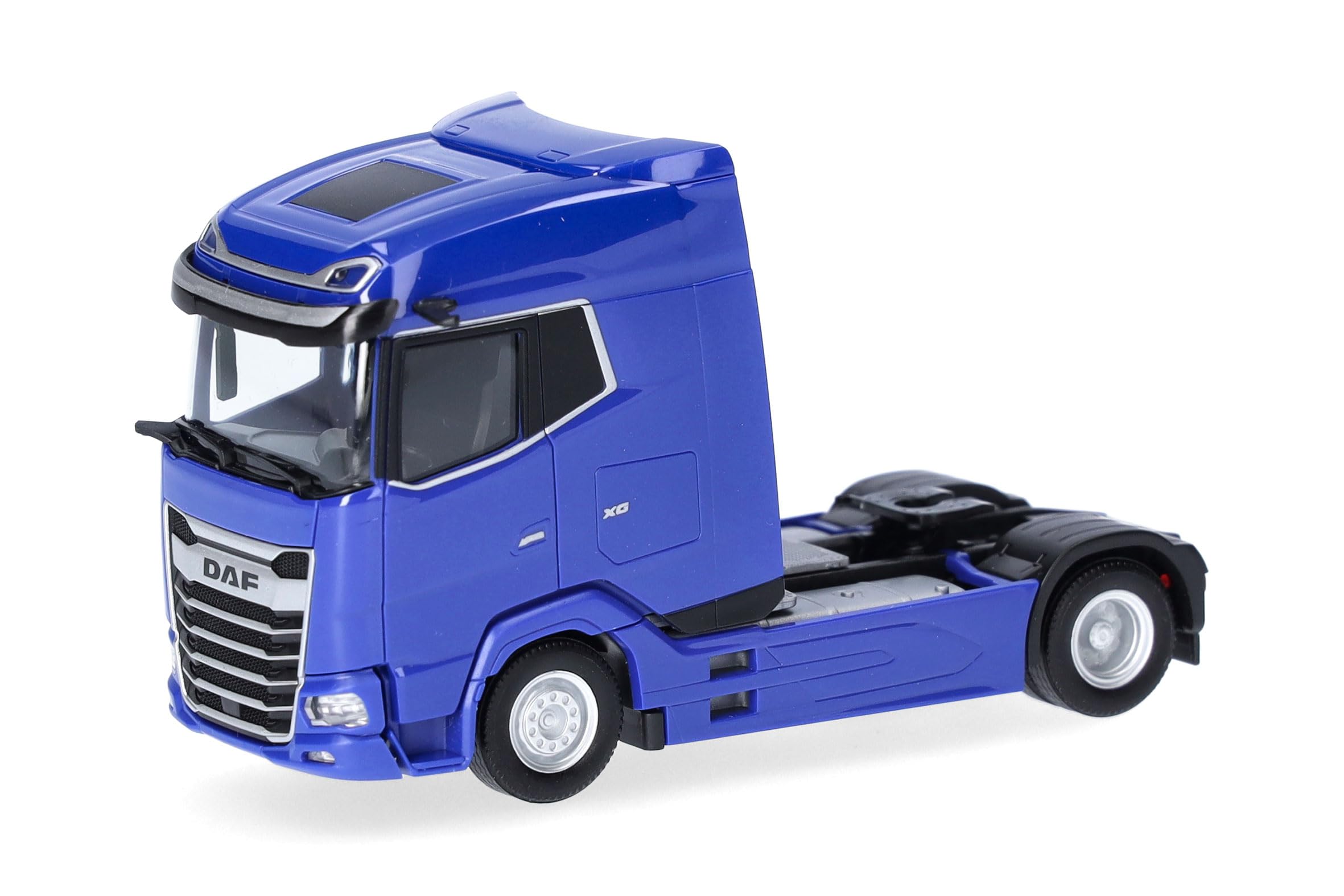 herpa-daf-xg-zugmaschine-2achs-lkw-modell-blau-1-87 image 1