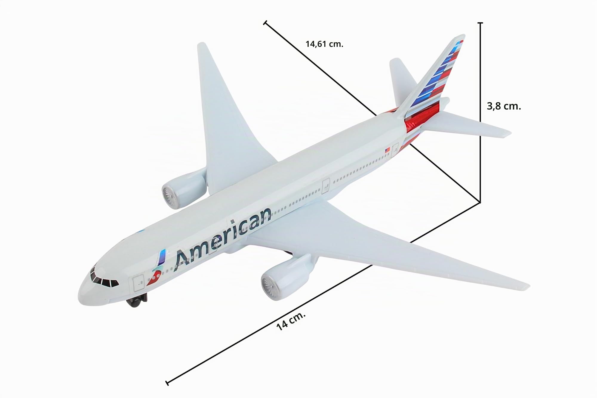 herpa-wings-american-airlines-flugzeug-spielzeugmodell-wei-klein image 2