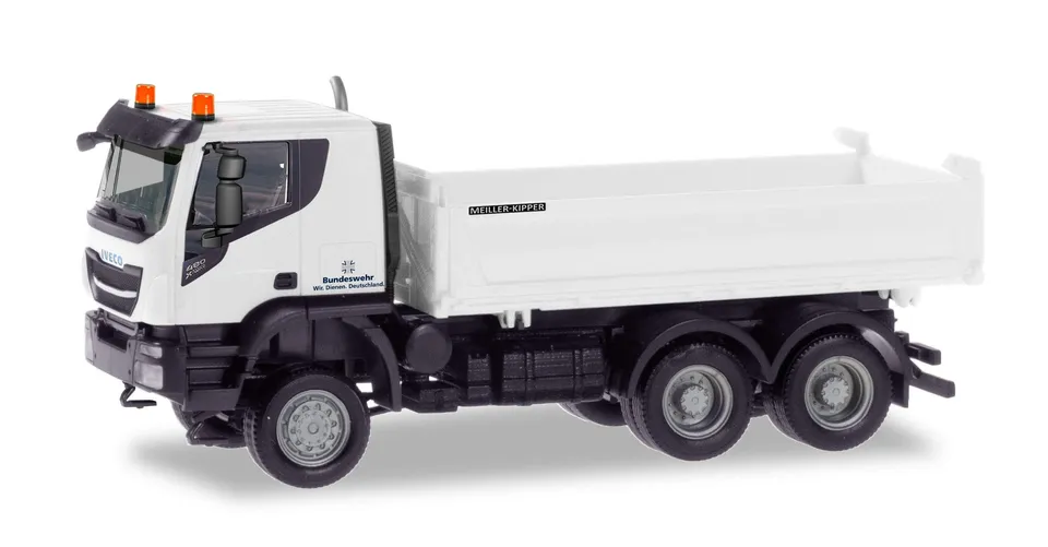 herpa-minitanks-iveco-trakker-meiller-kipper-1-87-bundeswehr image 1