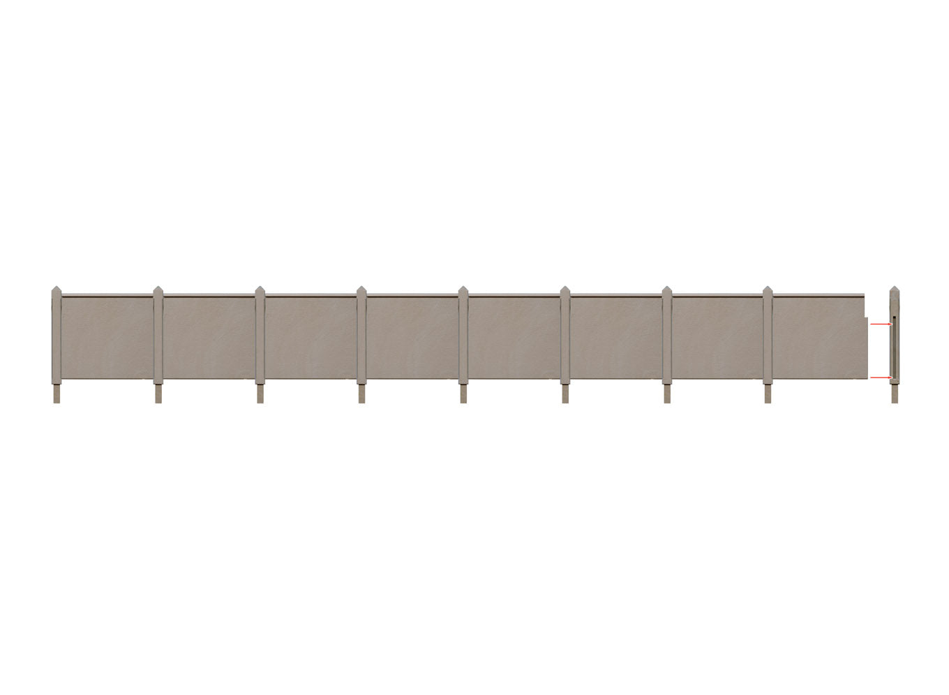 peco-lk744-betonzaun-sr-bausatz-spur-0 image 1
