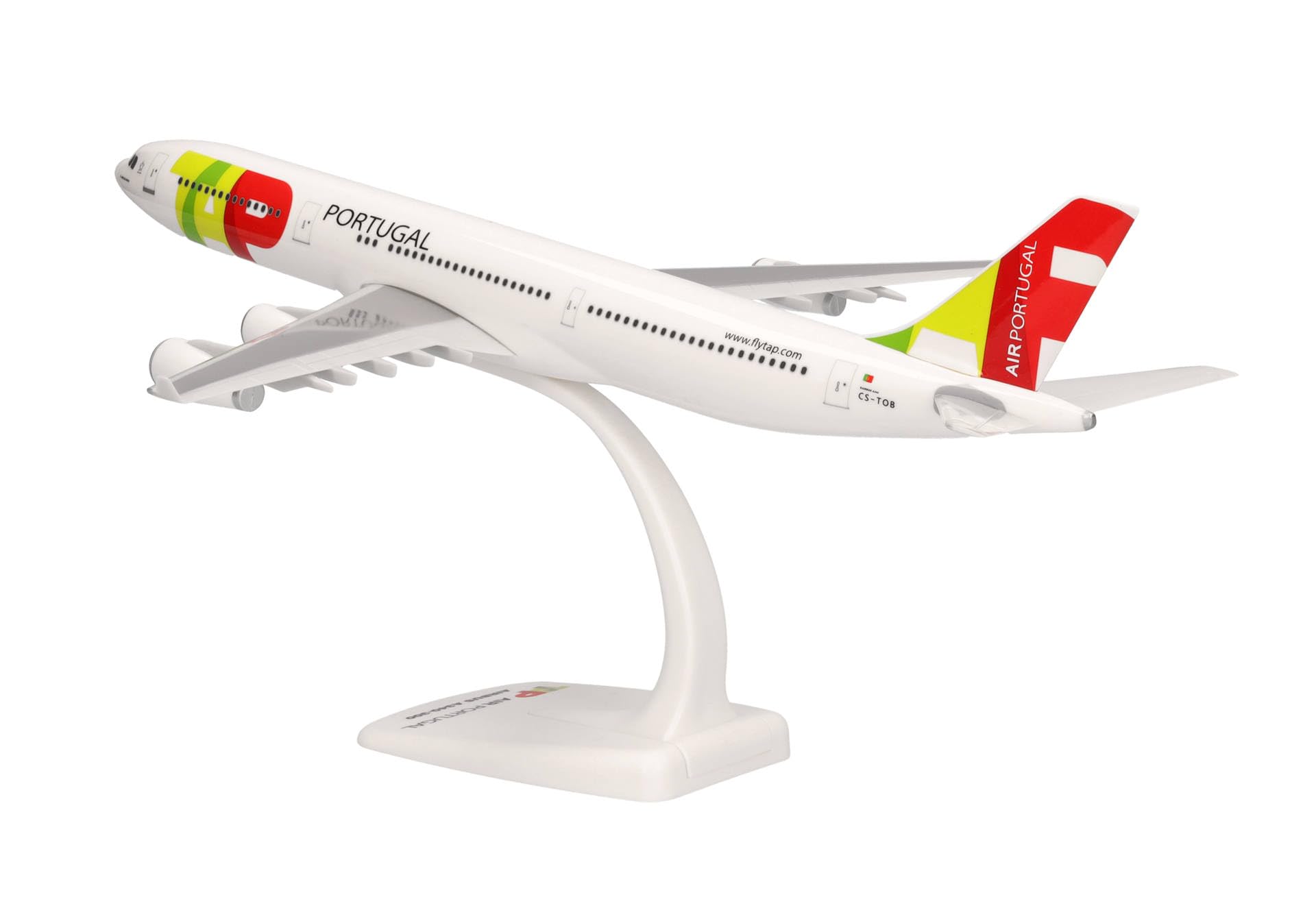 herpa-snapfit-tap-a340-300-flugzeugmodell-1-200-cs-tob image 4