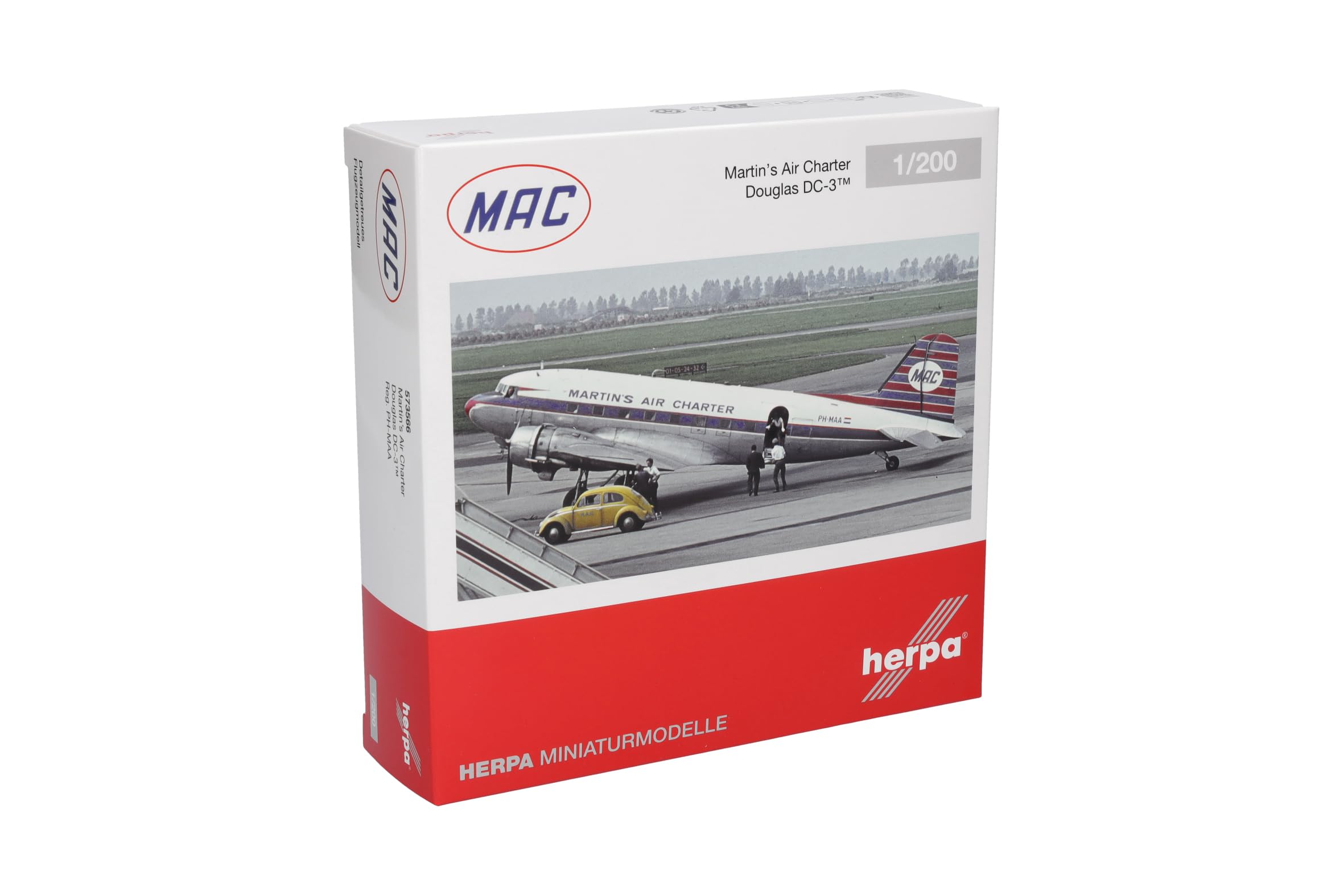 herpa-wings-douglas-dc-3-martin-s-air-modellflugzeug-1-200-metall image 5