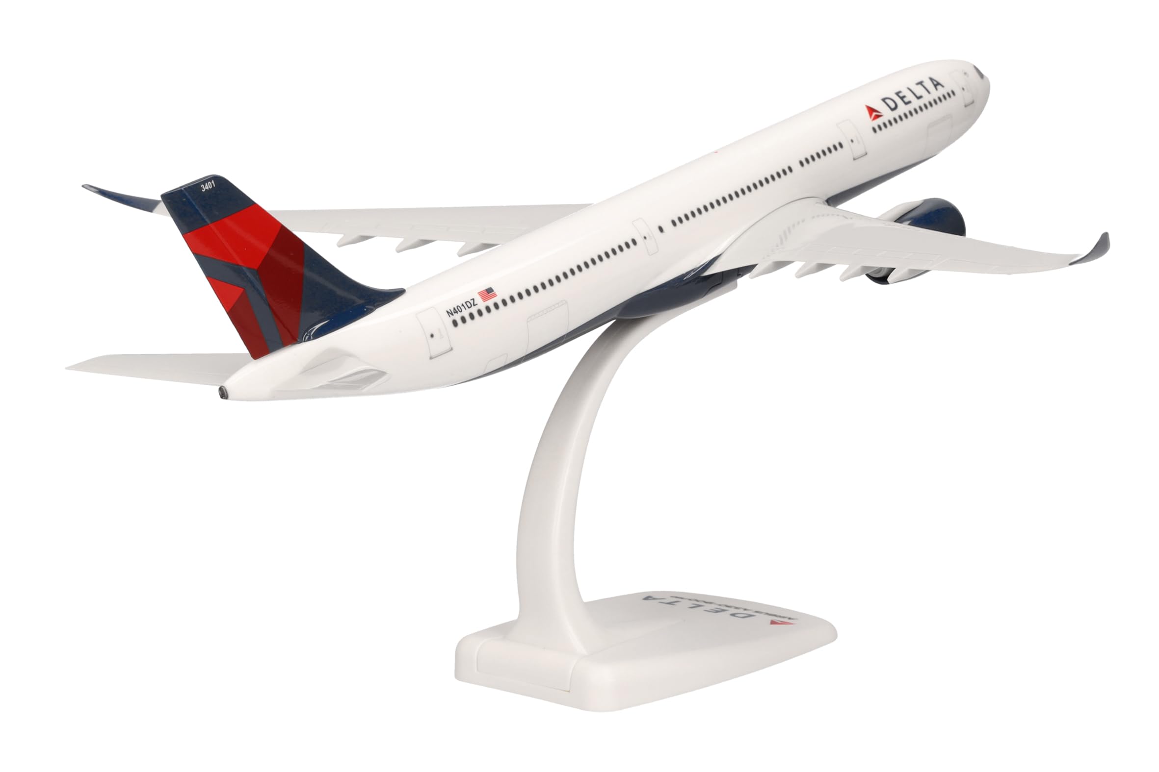 herpa-snapfit-delta-air-lines-airbus-a330-900neo-flugzeugmodell-1-200 image 3