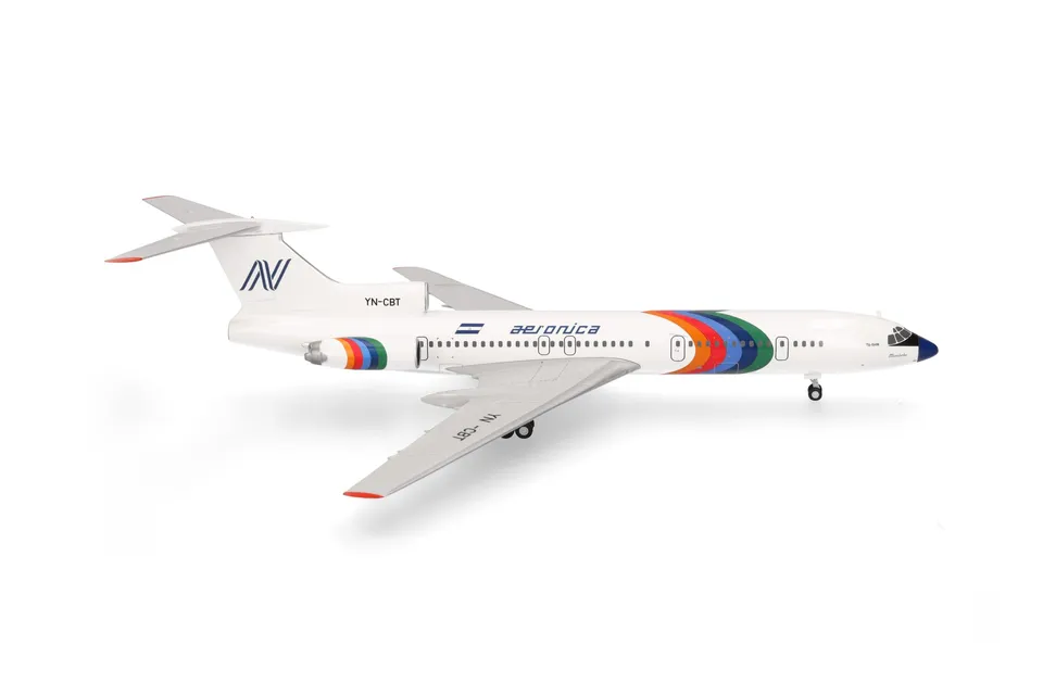 herpa-wings-aeronica-tupolev-tu-154-modellflugzeug-1-200-metall image 1