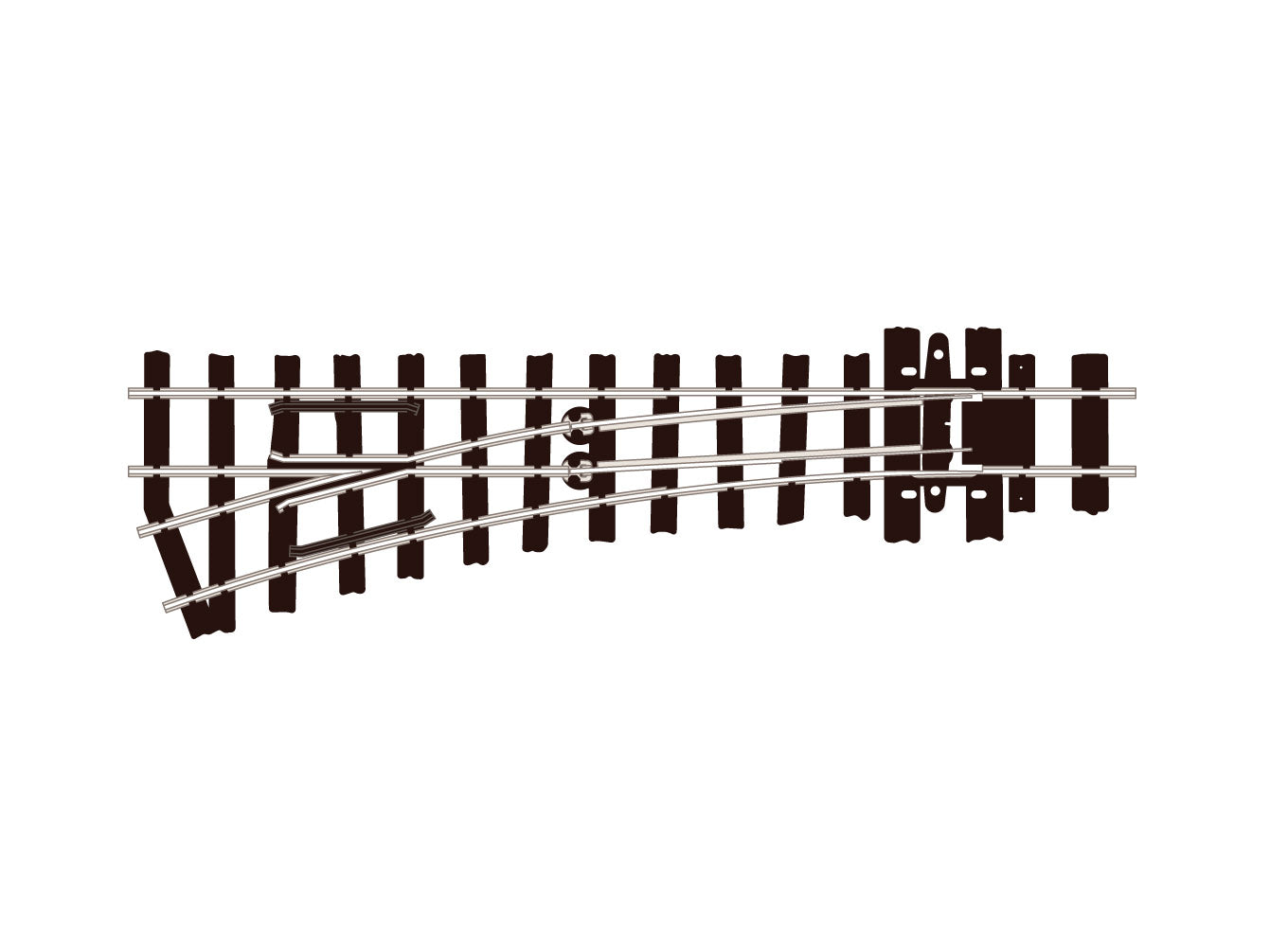 peco-streamline-sle492-weiche-oo-9-links-code-80-klein image 1