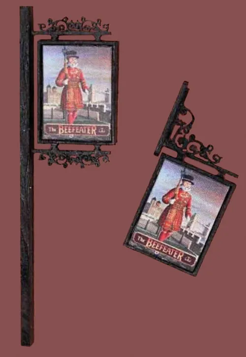 scale-model-scenery-lx250-pub-schilder-oo-ho-4-stk image 1