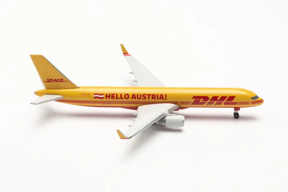 herpa-wings-boeing-757-200-dhl-air-austria-flugzeugmodell-1-500 image 1
