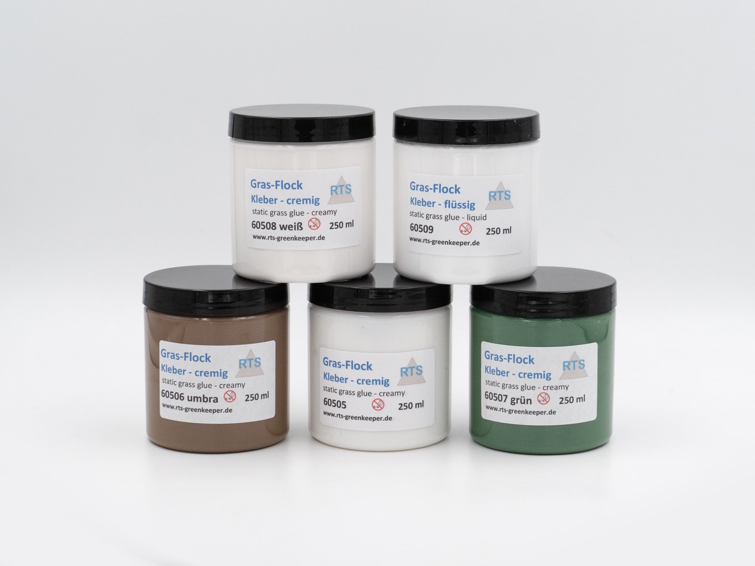 rts-greenkeeper-klebstoffe-gras-flock-kleber-wei-250-ml image 2
