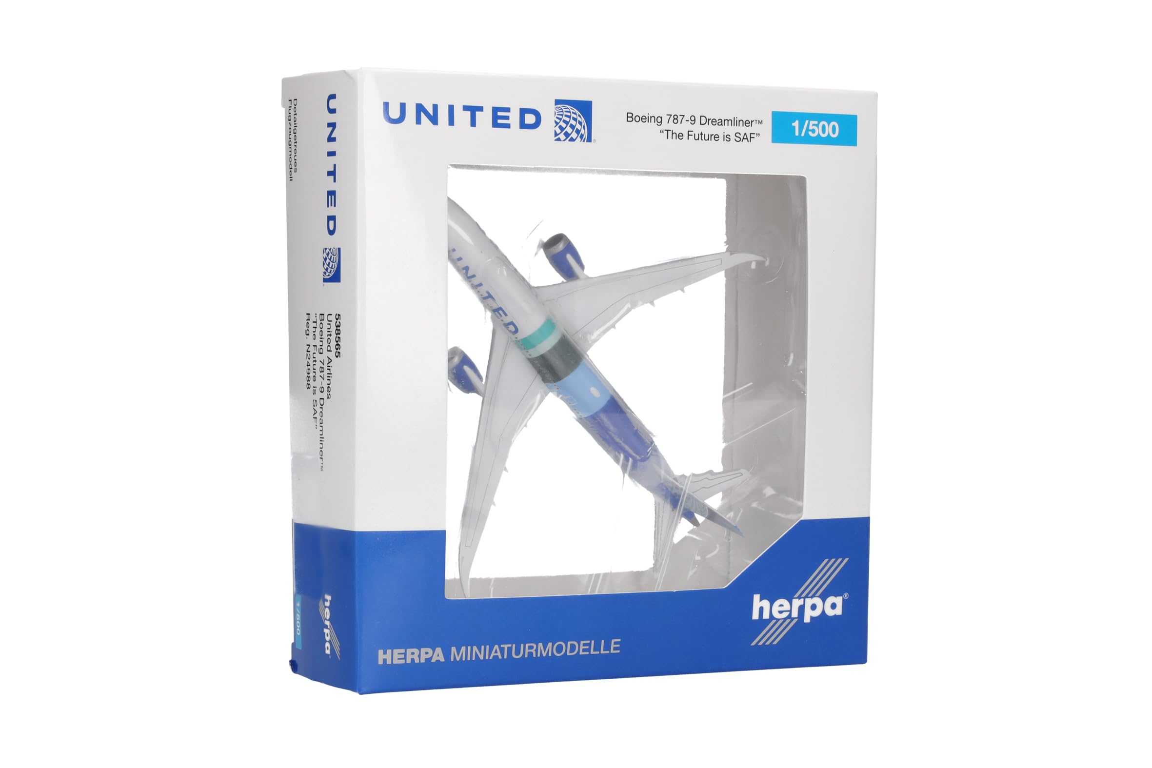 herpa-wings-united-boeing-787-9-modellflugzeug-1-500-saf-n24988 image 5