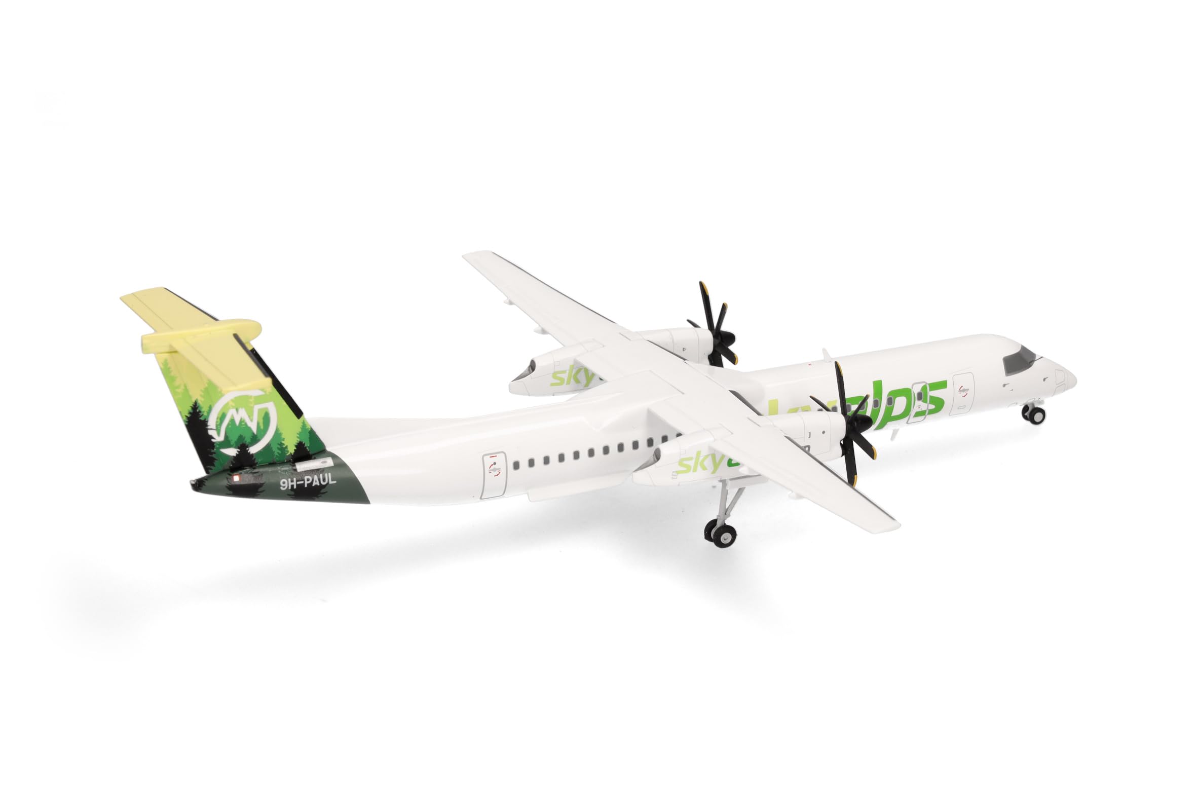 herpa-sky-alps-bombardier-q400-flugzeugmodell-1-200-metall image 3