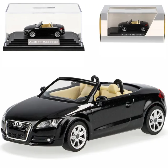 herpa-audi-tt-cabrio-roadster-modellauto-schwarz-1-87 image 1