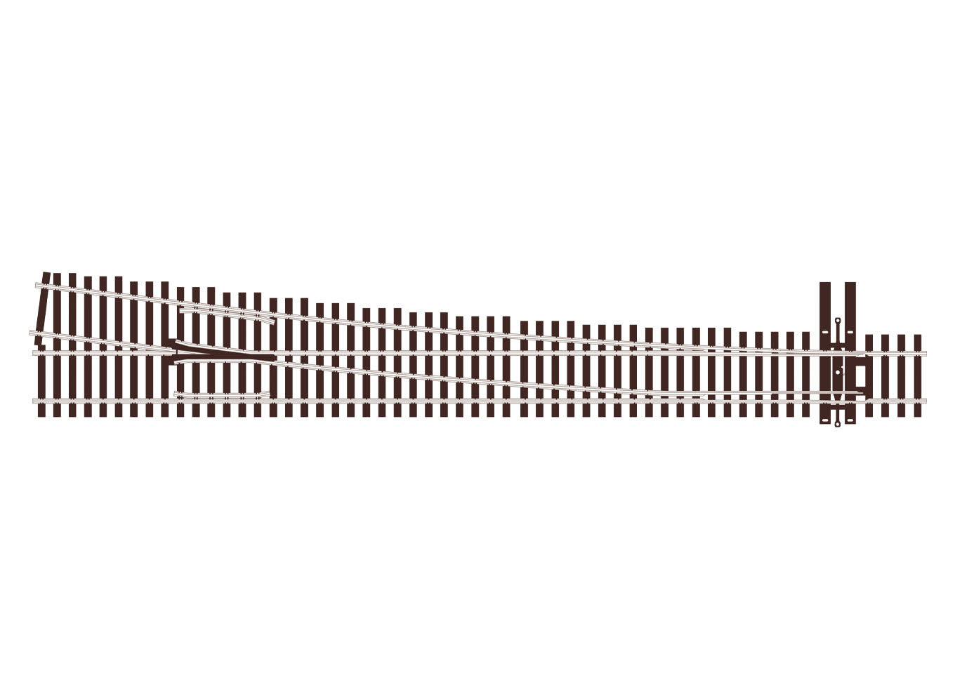 peco-streamline-slu7081-weiche-ho-rechts-code-70-8 image 1