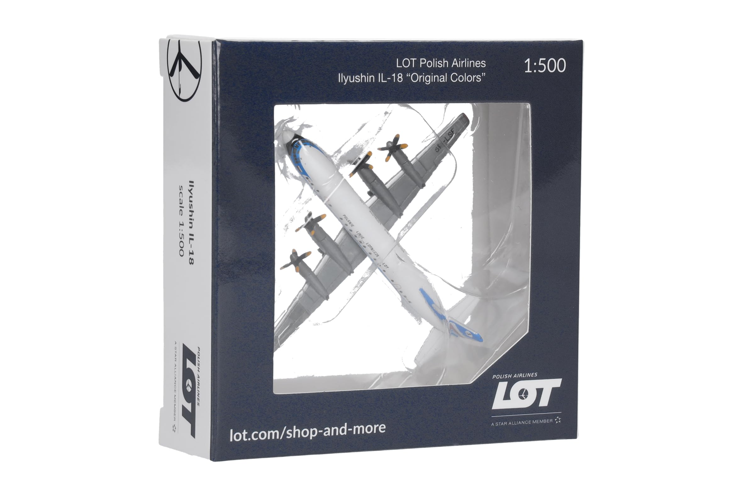 herpa-wings-lot-ilyushin-il-18-flugzeugmodell-1-500-metall image 5