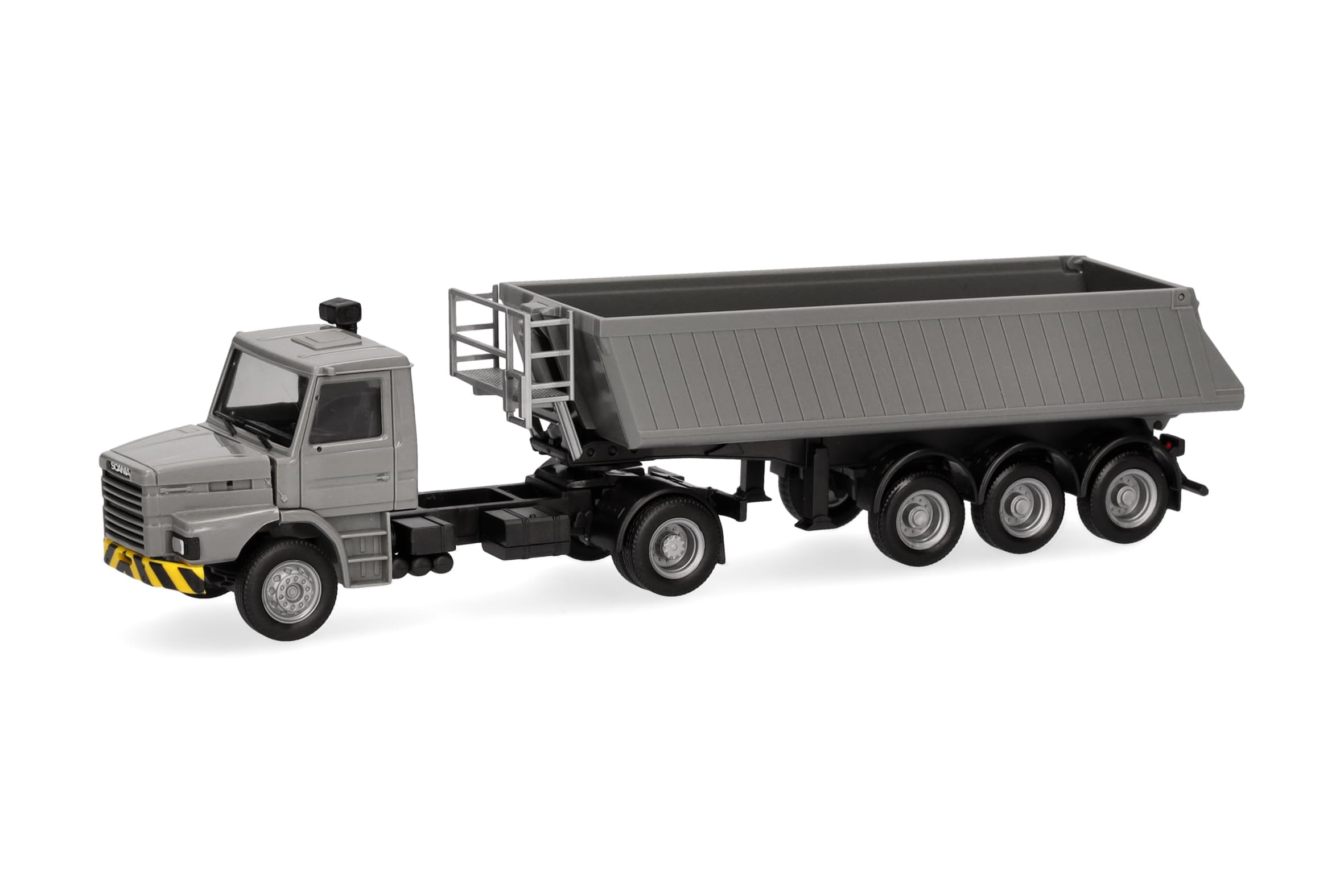 herpa-cars-trucks-scania-hauber-kipp-sattelzug-lkw-modell-1-87-grau-gelb image 1