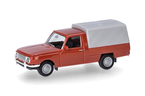 herpa-wartburg-353-trans-66-modellauto-braun-mit-plane-1-87 image 6