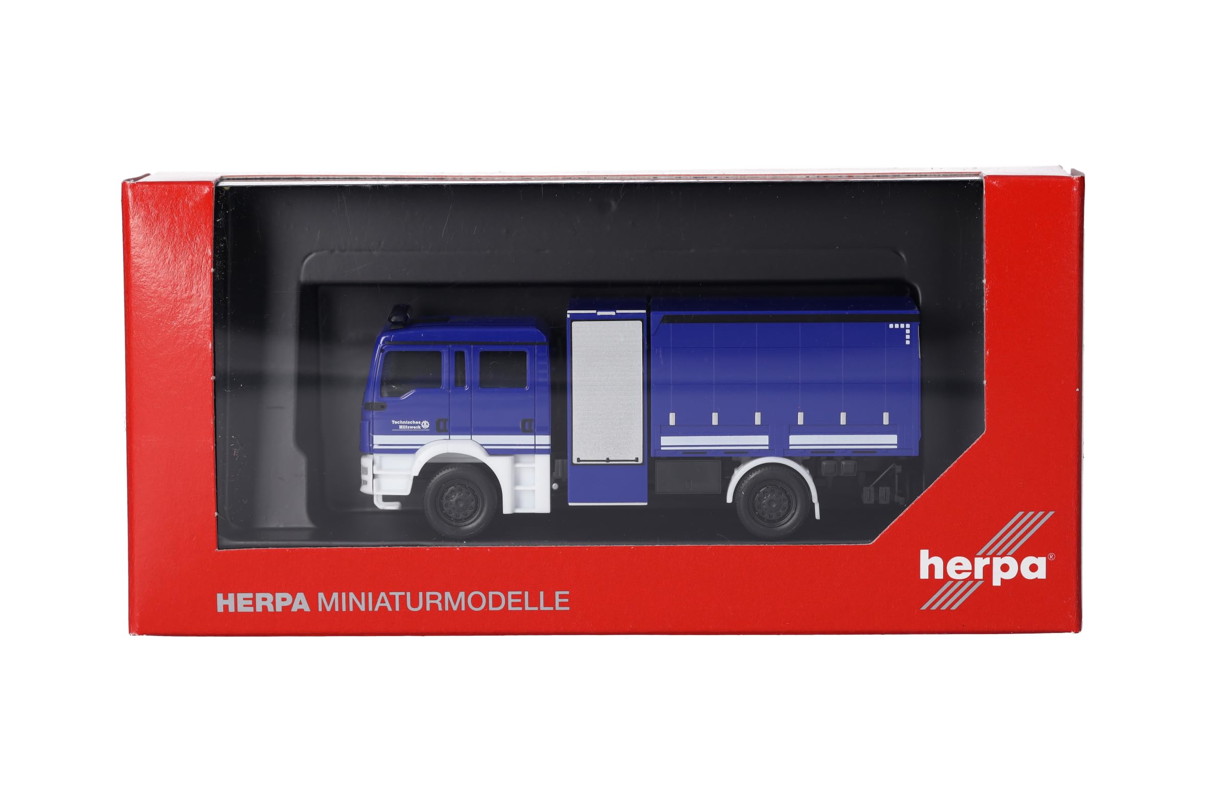 herpa-man-tgm-mehrzweckger-tewagen-plane-thw-lkw-modell-1-87 image 5