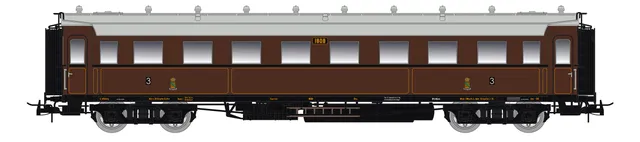 saxonia-87176-c4-sa-07-personenwagen-h0-k-s-chs-ep-i-beleuchtet image 1